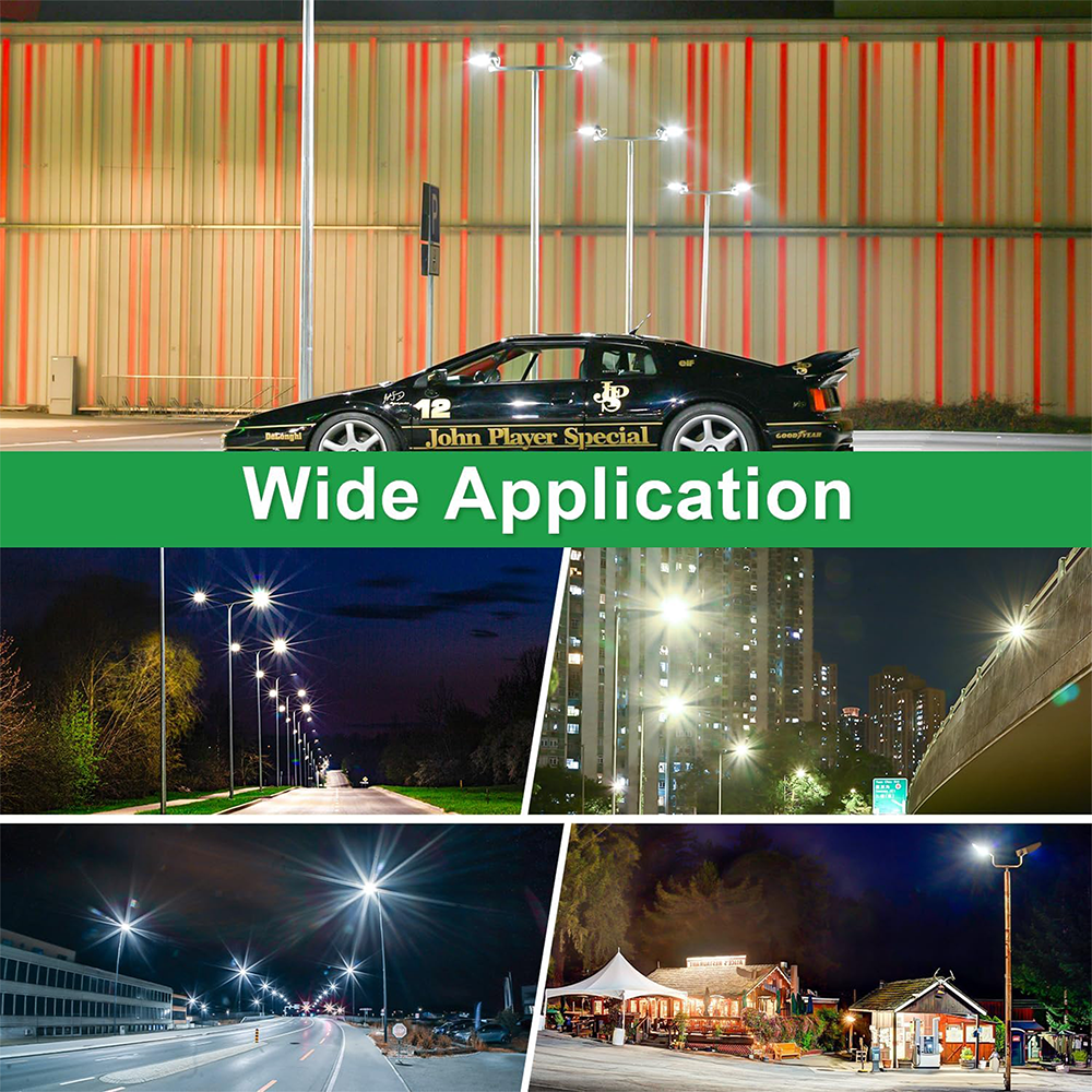 300W LED Parking Lot Light-LED Pole Light-42,000 Lumens-CCT 5700K-1000W Metal Halide Equivalent-UL+DLC Premium 5.1 Listed-5 Years Warranty