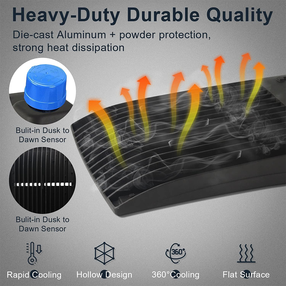 LFD Lighting 100W LED Shoebox Light for School Playground