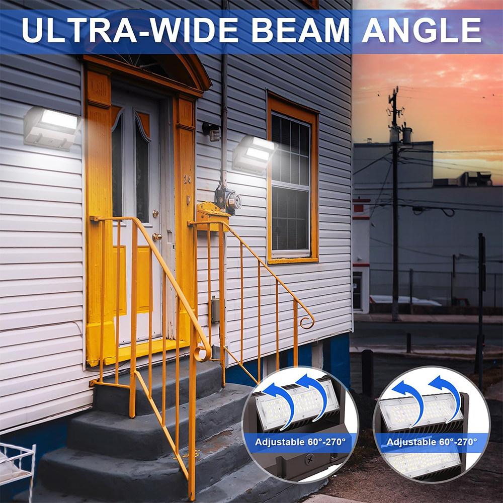 LFD Lighting 120W Rotatable Led Wall Pack Light For Warehouse