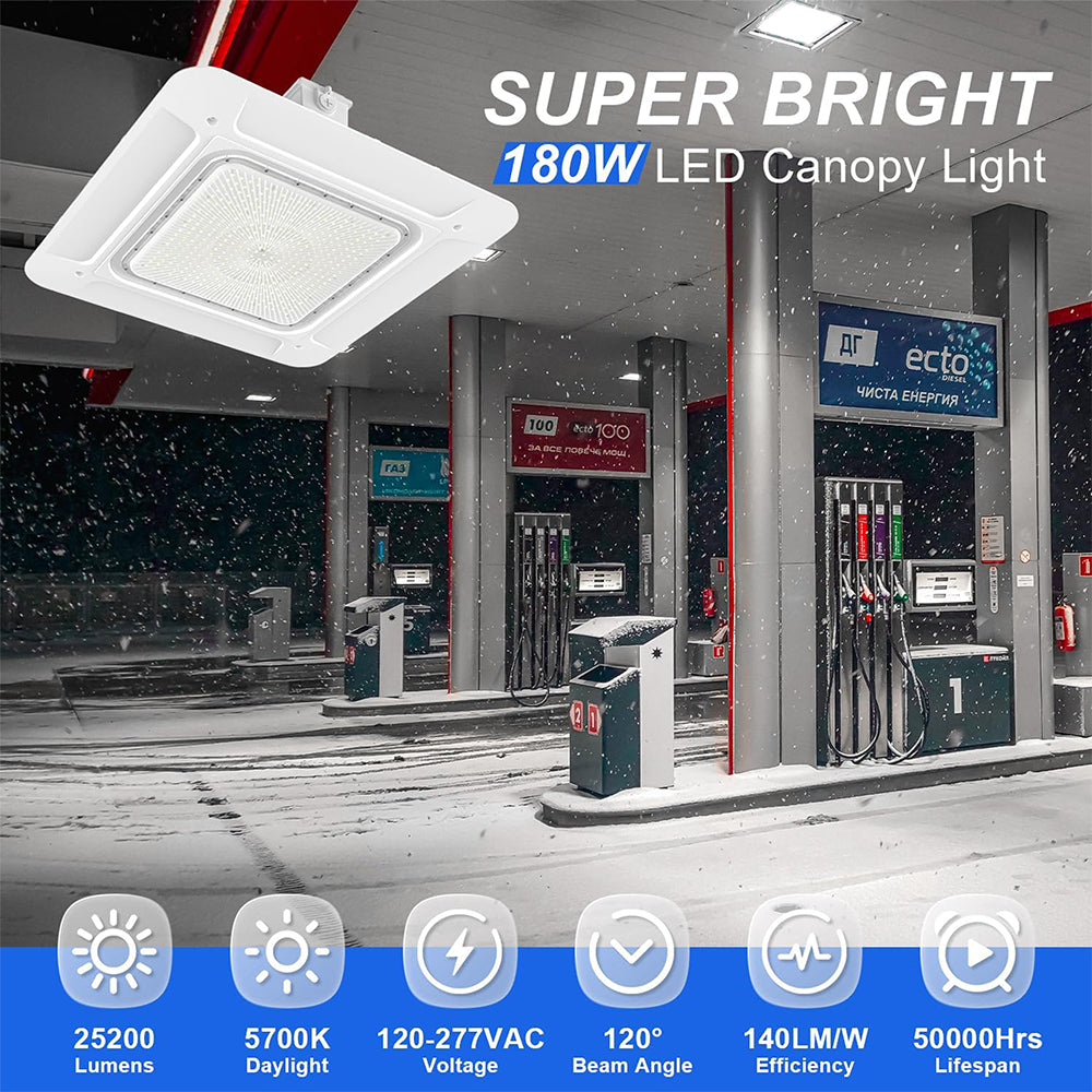 LFD Lighting 180W LED Canopy Light Super Bright