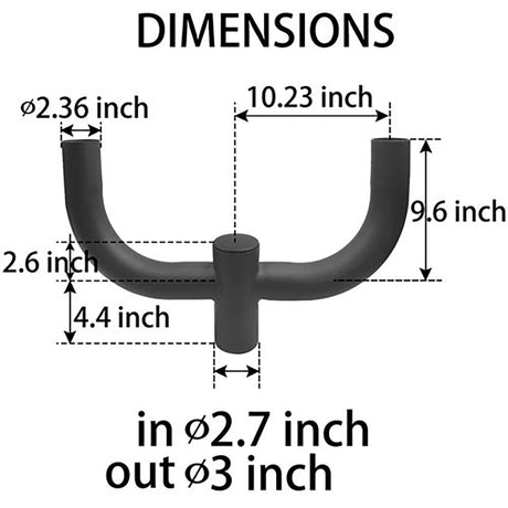LFD Lighting 180 Degree Round Double Bullhorn Tenon