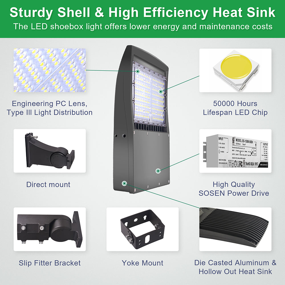 LFD Lighting 200W LED Parking Lot Light For Football Court