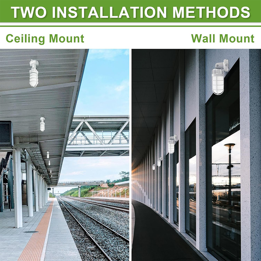 LFD Lighting 21W Vapor Tight-LED Jelly Jar Light For Walkway