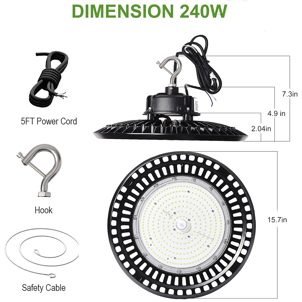 LFD Lighting 240W LED UFO High Bay Light For Gymnasium