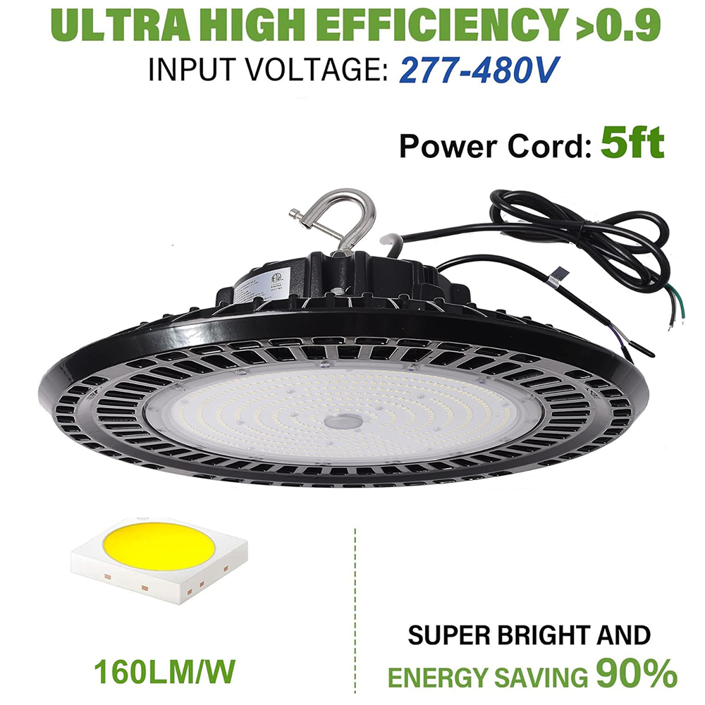 LFD Lighting 240W LED UFO High Bay Light For Garage