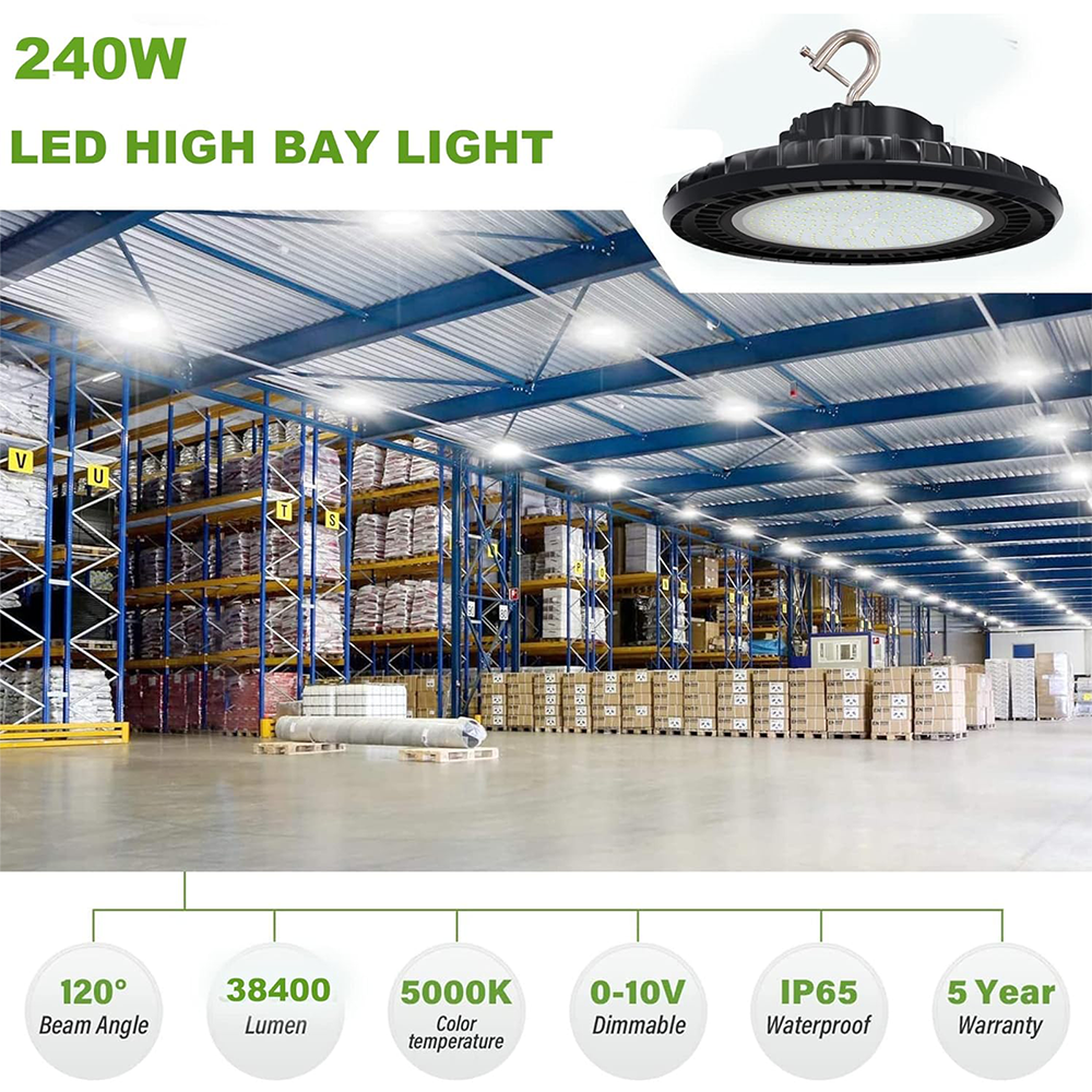LFD Lighting 240W LED UFO High Bay Light For Warehouse