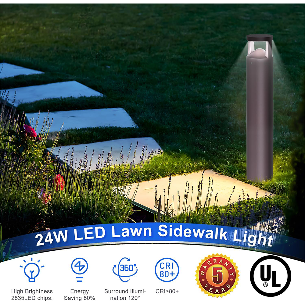 LFD Lighting 24W Bollard Light For Commercial Landscape