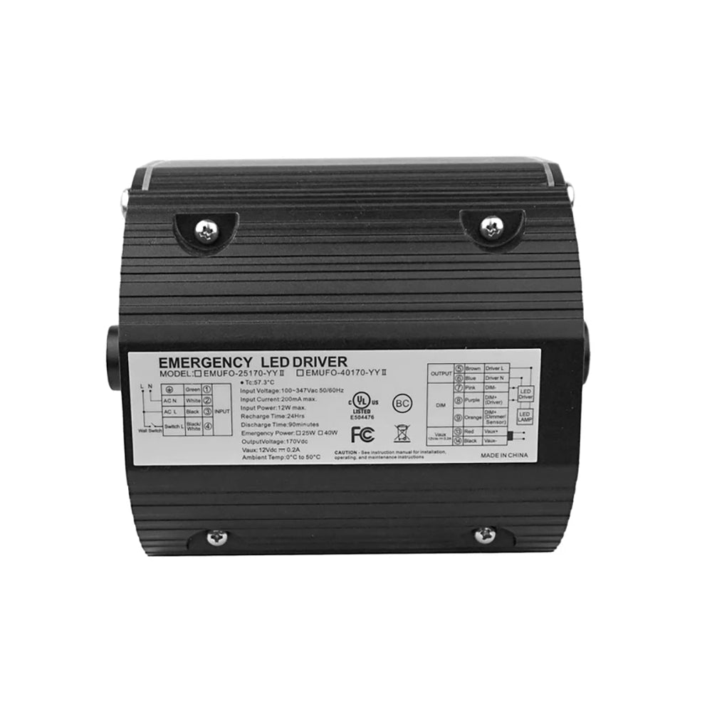 LFD Lighting 25W Emergency Backup Battery LED Driver For UFO High Bay