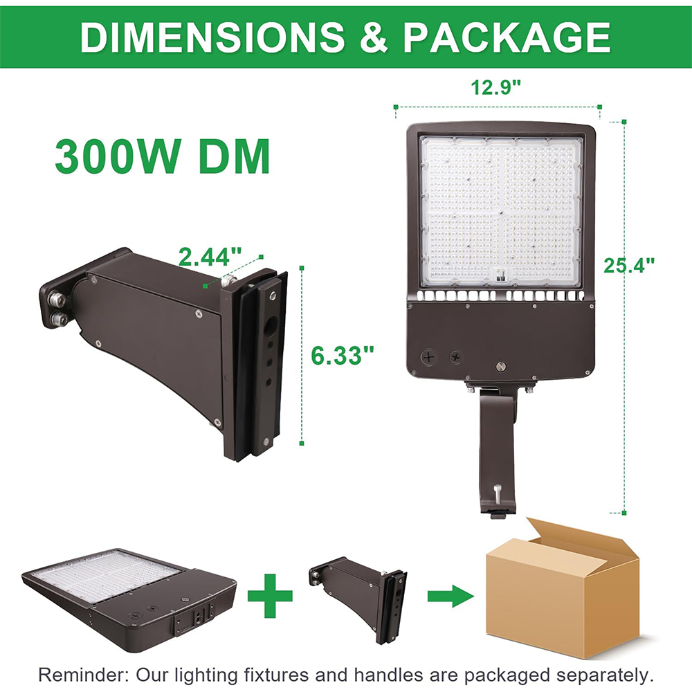 LFD Lighting 300W LED Parking Lot Light For Gymnasium