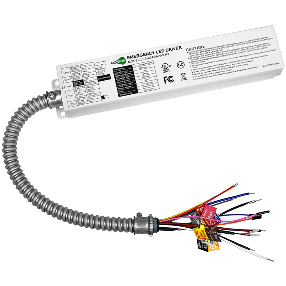 LFD Lighting 40W AC 277-480V Backup Battery Driver