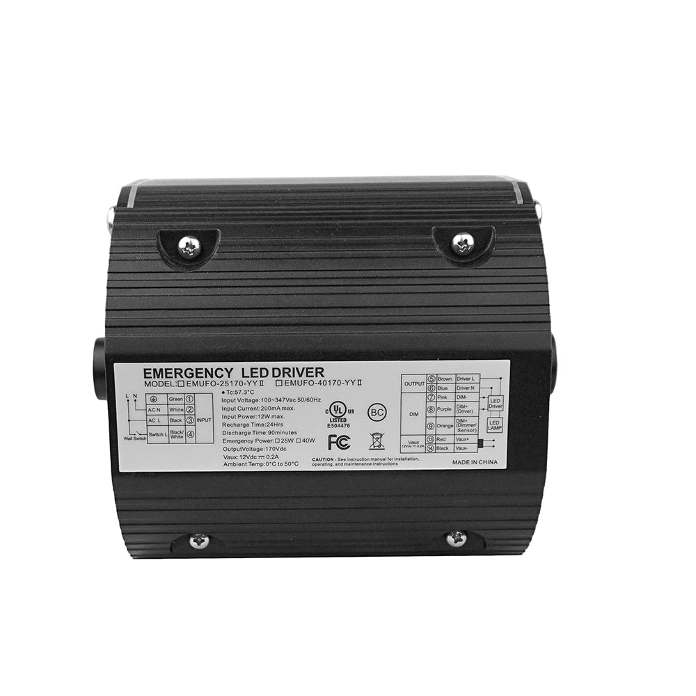 LFD Lighting 40W UFO High Bay Emergency Driver For Garage