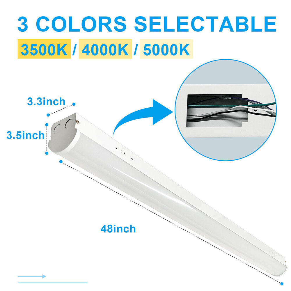 LFD Lighting 4 Pack-4ft Linkable LED Linear Strip Light For Warehouse