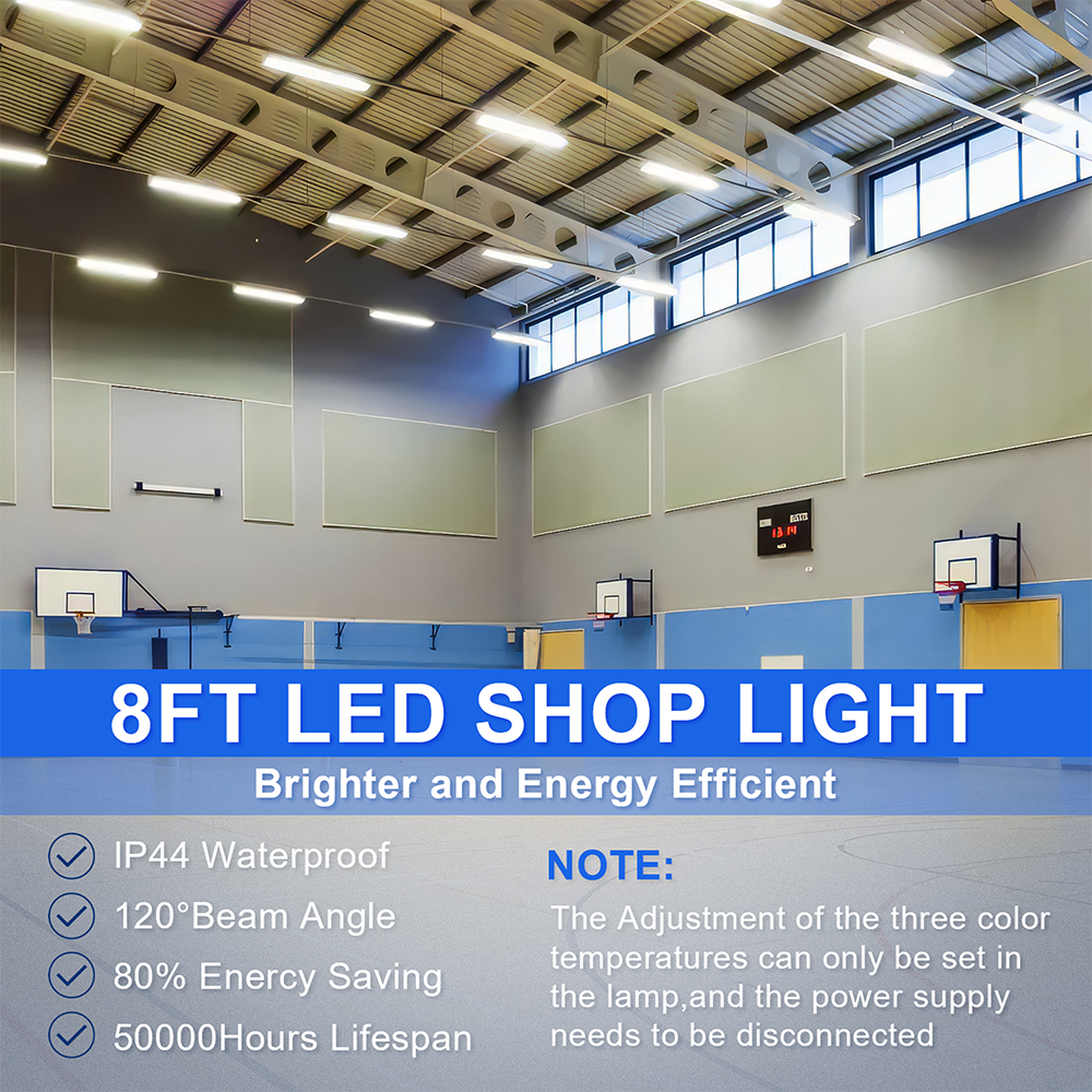 LFD Lighting 4 Pack-8ft Linear Strip Light For Building Lighting