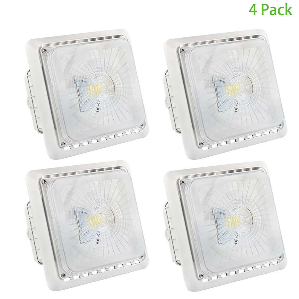 LFD Lighting 55W LED Parking Garage Canopy Light 4 Pack