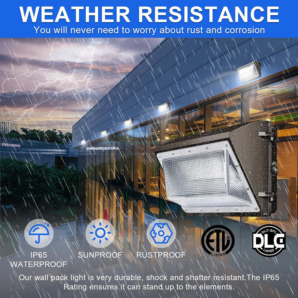 LFD Lighting 60W LED Wall Pack Weather Resistance