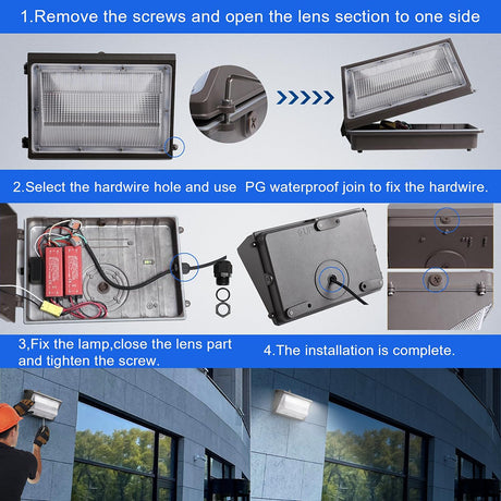 LFD Lighting 60W LED Wall Pack For Garden