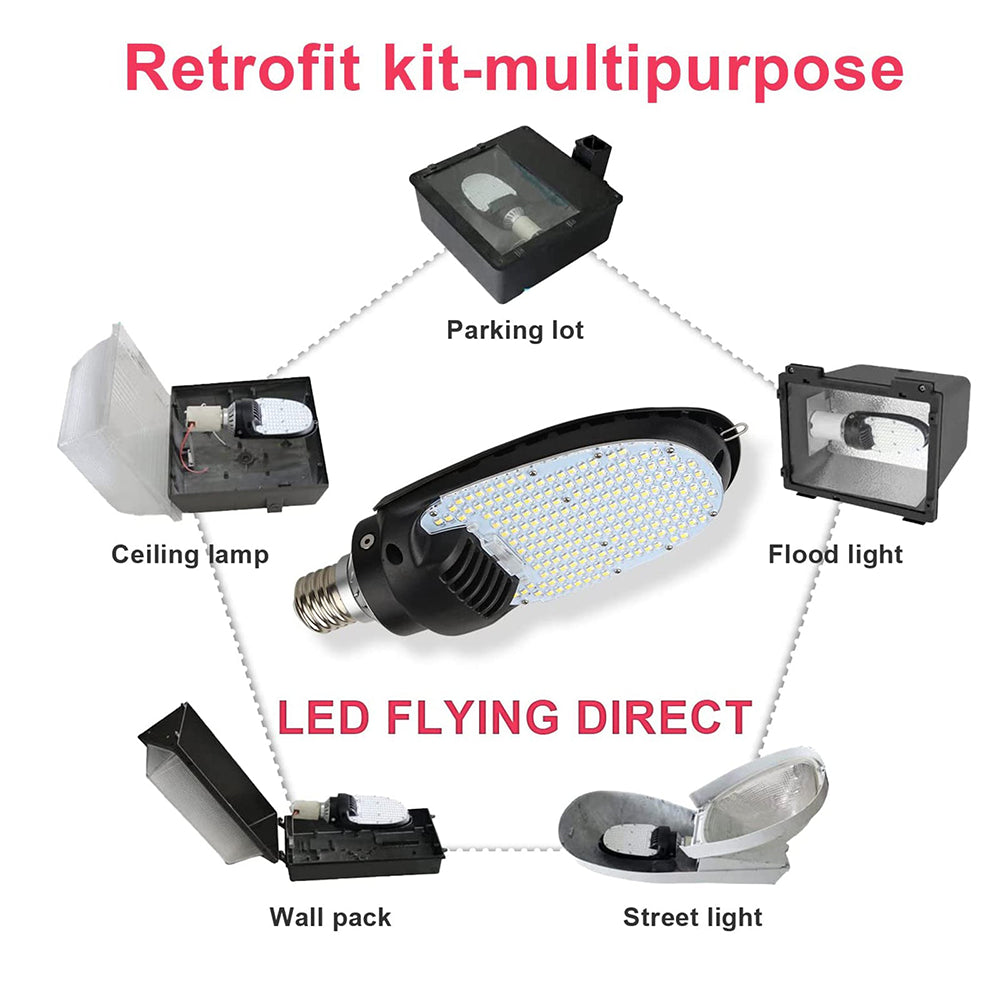 LFD Lighting 75 Watt-E39 LED Corn Bulb Connect On LED Parking Lot Light