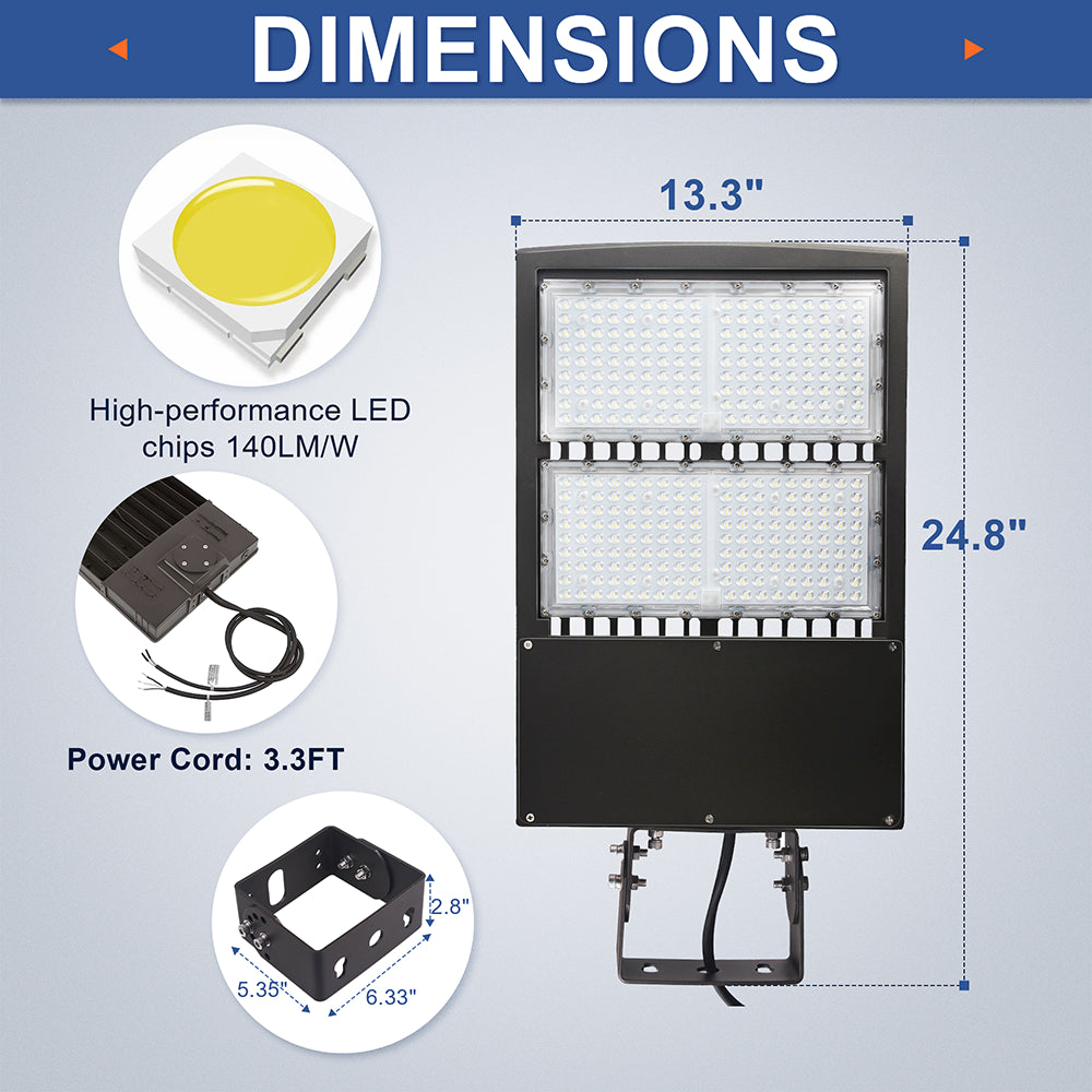 LFD Lighting LED 300W Parking Lot Light For Garage