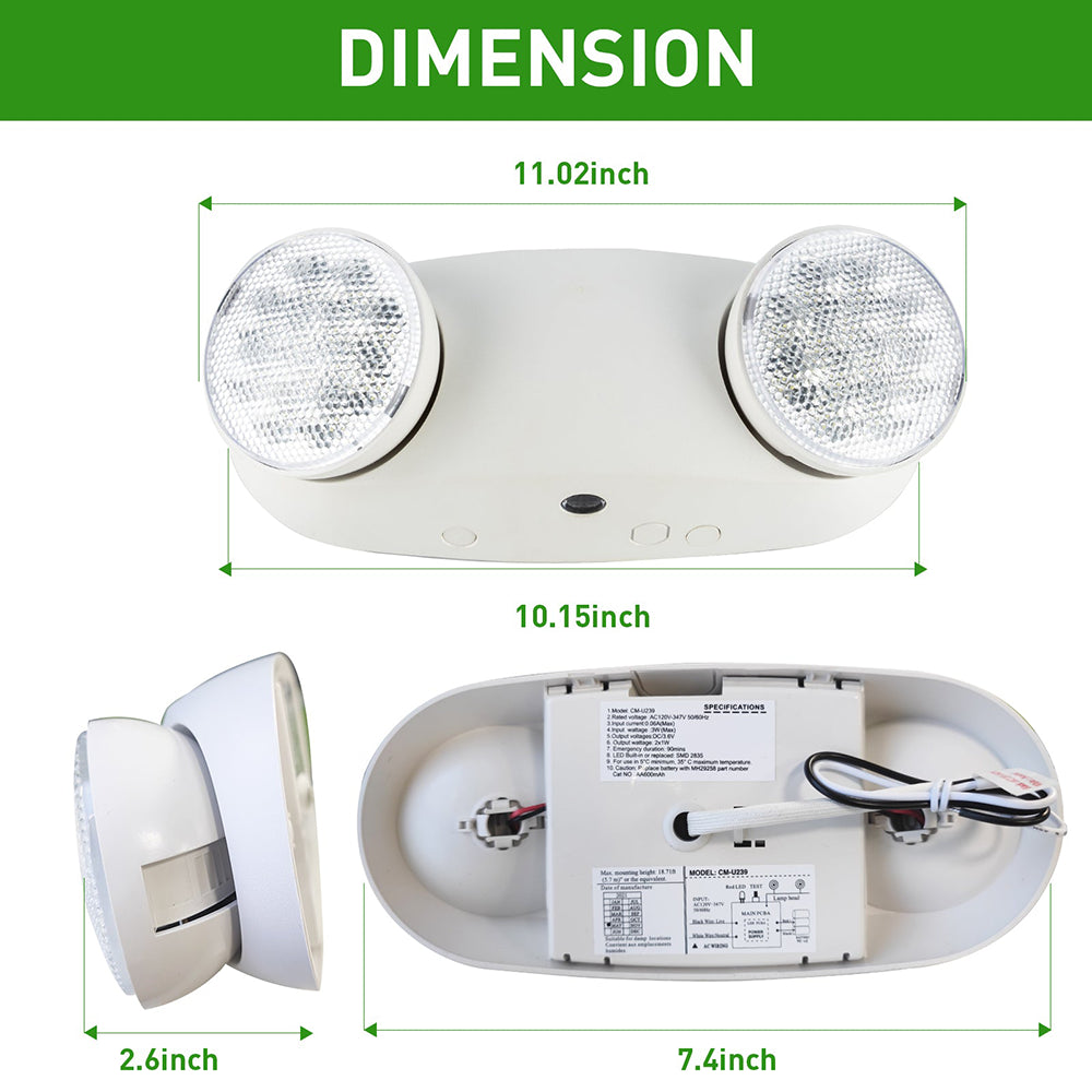 LFD Lighting LED Emergency Exit Lighting Fixtures Dimension