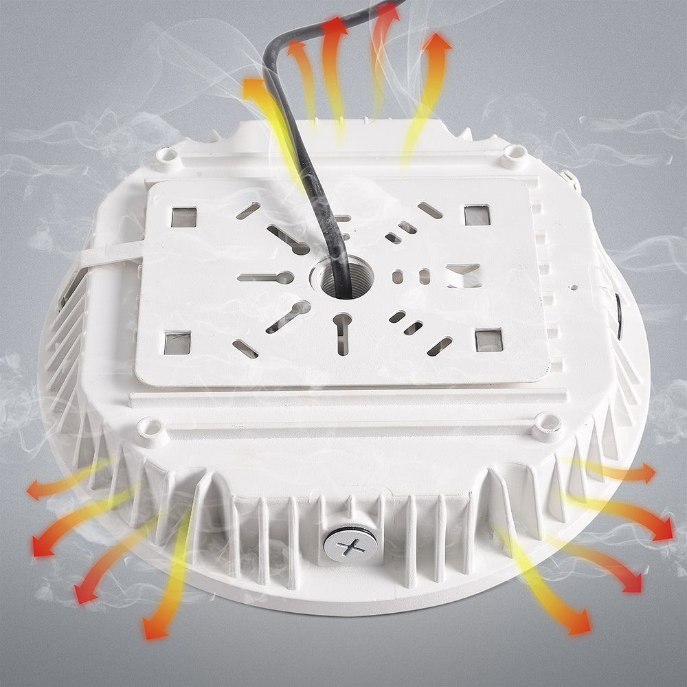 LFD Lighting LED Round Canopy Light 3 Wattages Selectable For Garage