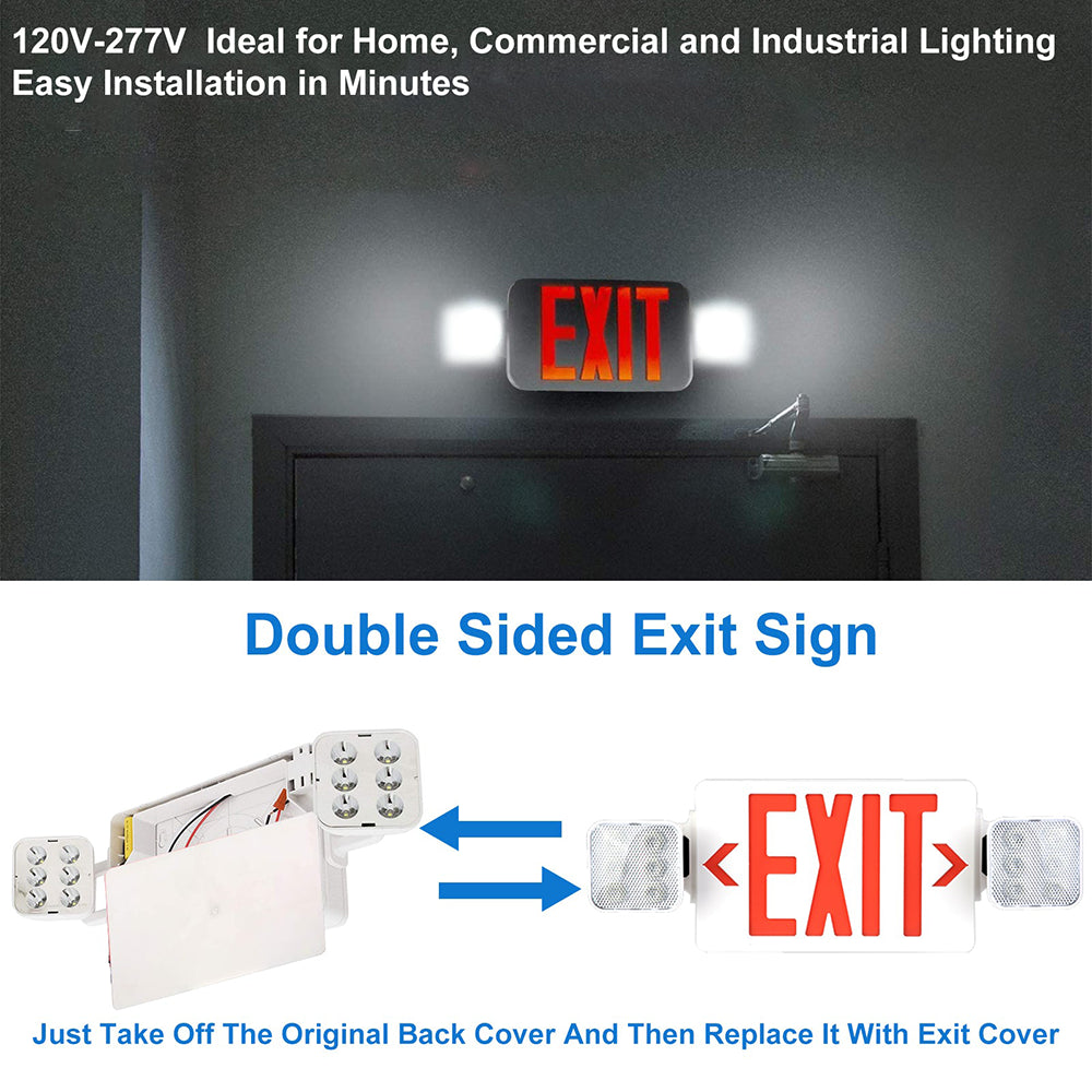 LFD Lighting Red LED Exit Sign For Hospital