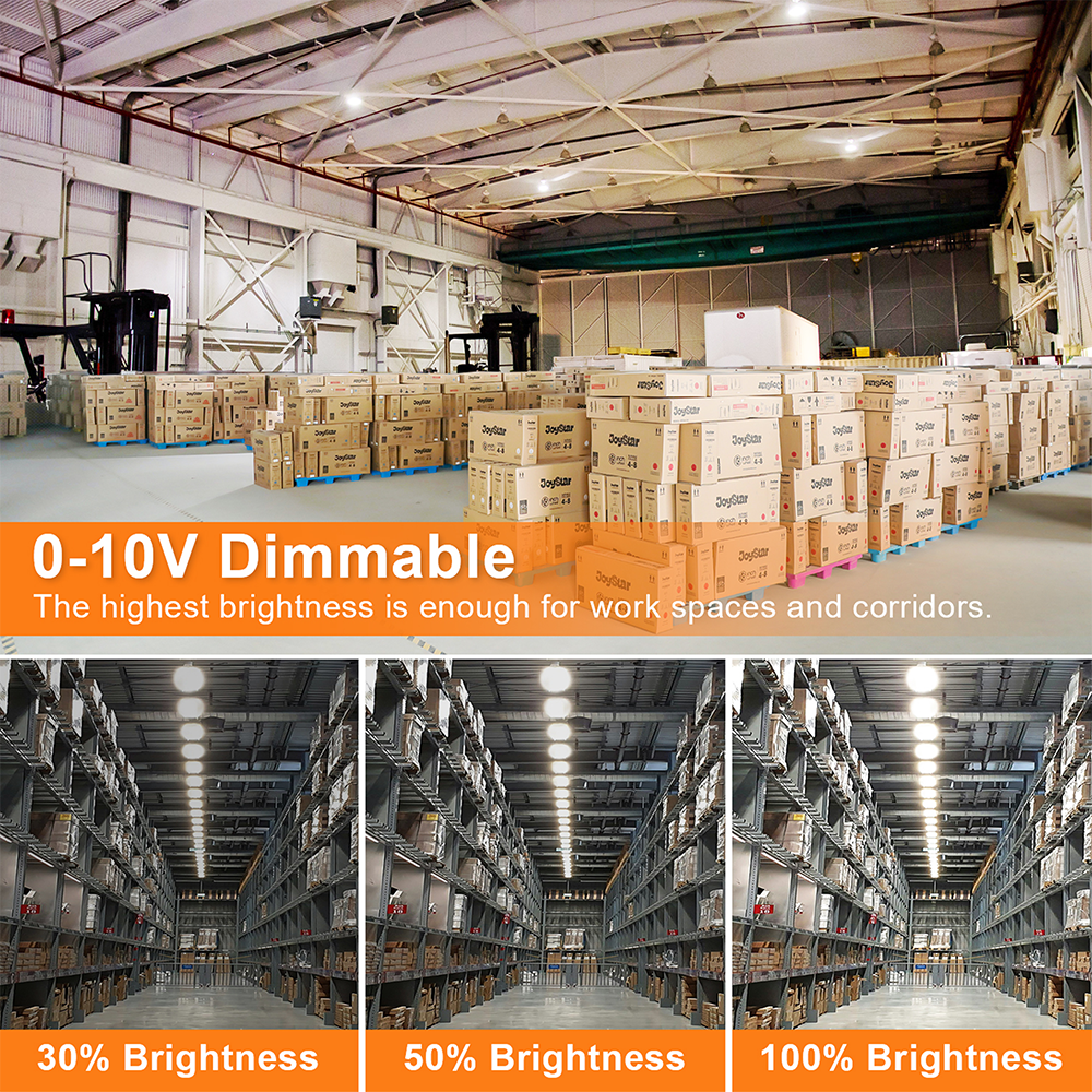 LFD Lighting White UFO High Bay Light-180W/200W/240W Wattage Selectable