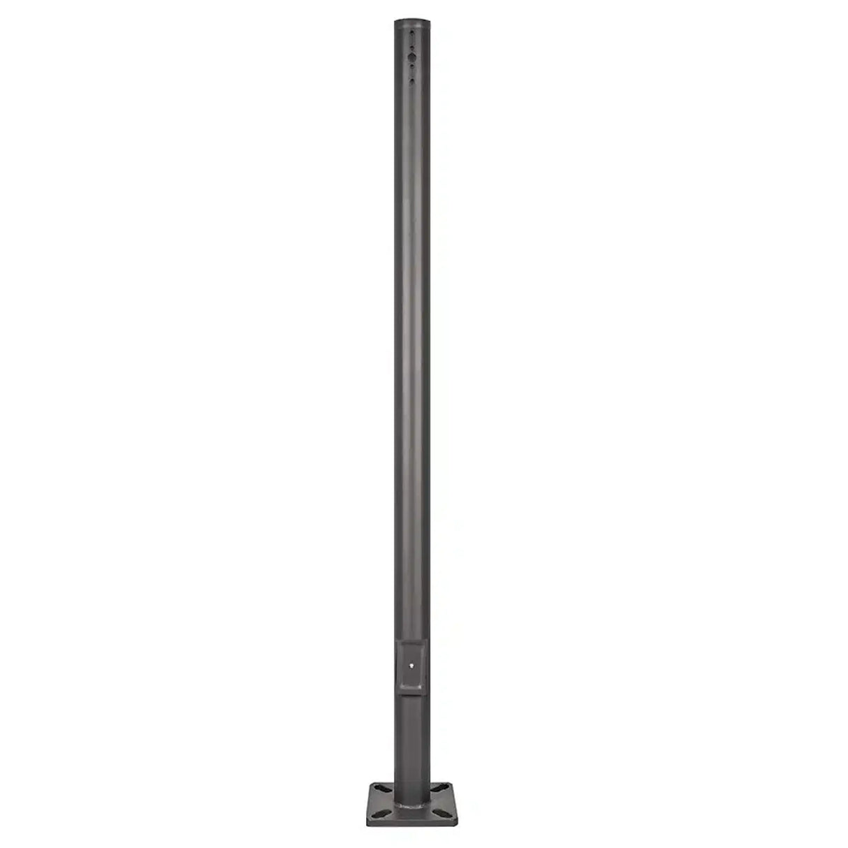 4.5 inch 20 Foot Steel Round Light Pole-Black housing | 11 Gauge