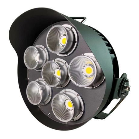 LFD Lighting 600W LED Sport Light-Stadium Light-Beam Angle 38 Degree-78,000 Lumens-AC 90~305 or 249~528V-CCT 5000K-DLC 5.1 Listed-5 Years Warranty