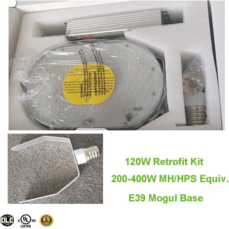120W LED Retrofit Kit – 16,200 Lumens – High Bay, Shoebox, Parking Lot, Street & Wall Pack LED Upgrade – ETL & DLC Listed – AC 100–277V