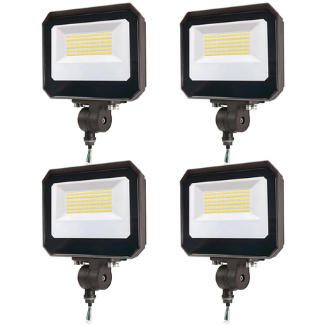 LFD Lighting 15/20/35W Wattage Selectable Led Flood Light-CCT 3000K/4000K/5000K-Slip Fitter Mount/Yoke Mount-DLC 5.1+UL-5 Years Warranty