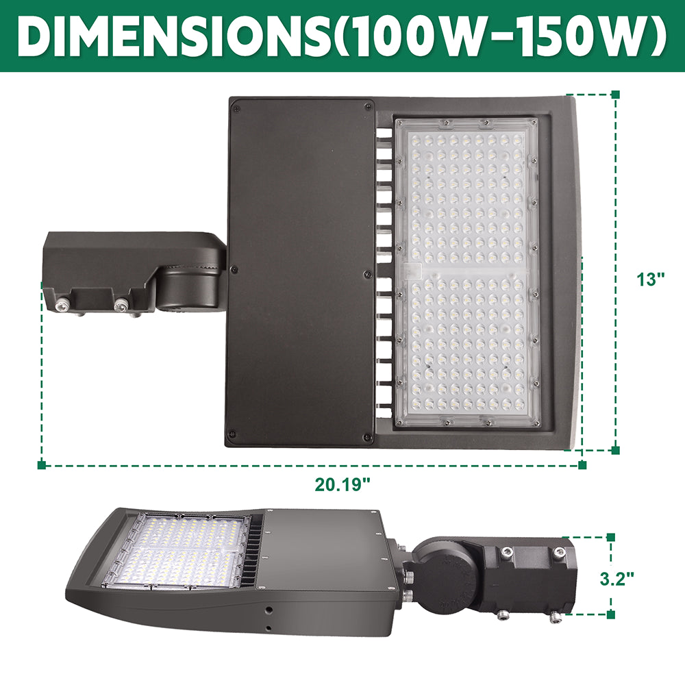LFD Lighting 100W LED Pole Light-14000 Lumens For Tennis Court