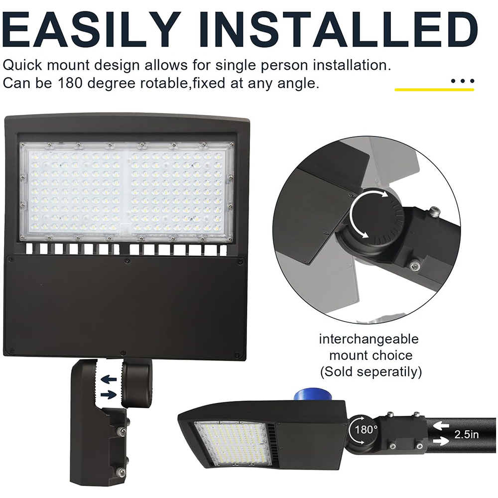 LFD Lighting 100W LED Shoebox Light AM for School Playground