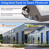 LFD Lighting 100W LED Wall Pack-Universal Photocell  