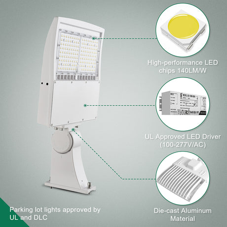 LFD Lighting 150W LED Parking Lot Light DM For School Playground