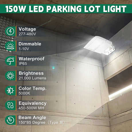 LFD Lighting 150W LED Parking Lot Light YM For Tennis Court