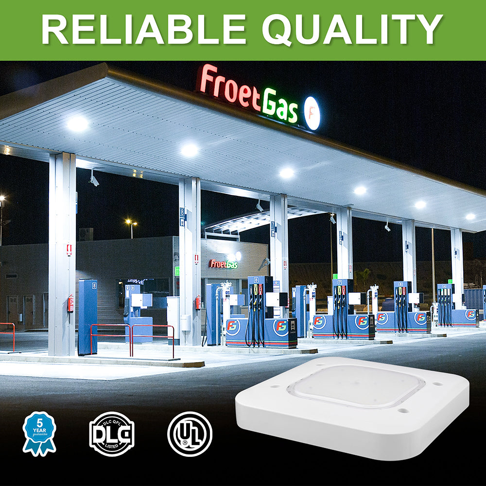 LFD Lighting 150W LED Square Canopy Light For Gas Station
