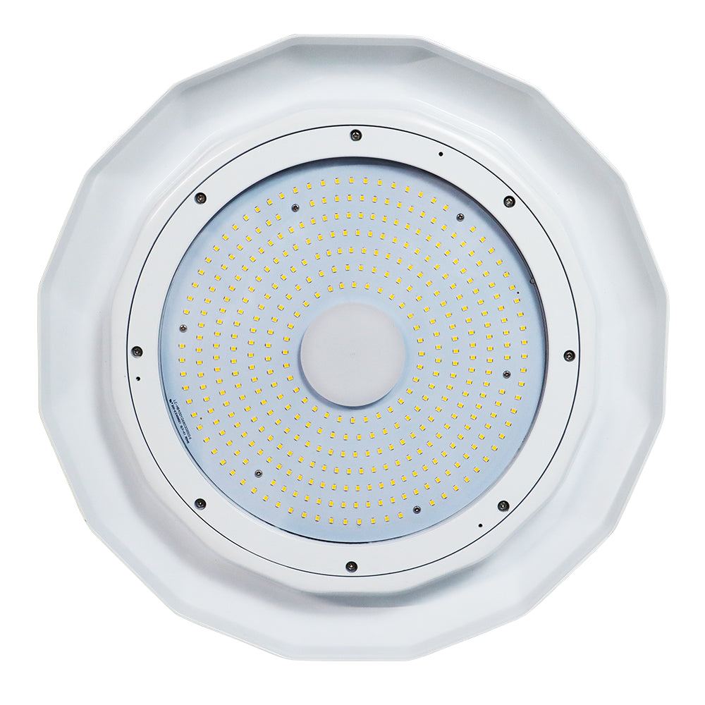 LFD Lighting 150W LED White UFO High Bay Light O Hook For Gymnasium