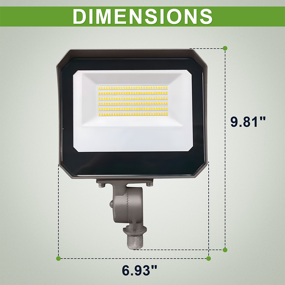 LFD Lighting 15/20/35W Wattage Selectable Led Flood Light Dimension