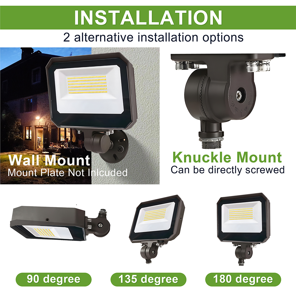 LFD Lighting 15/20/35W Wattage Selectable Led Flood Light For Garage