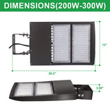 LFD Lighting 200W LED Parking Lot Light YM Dimension
