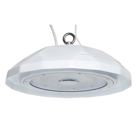 LFD Lighting 200W LED White UFO High Bay Light O Hook For Factory