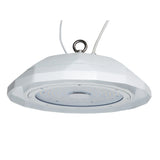 LFD Lighting 200W LED White UFO High Bay Light O Hook For Gymnasium