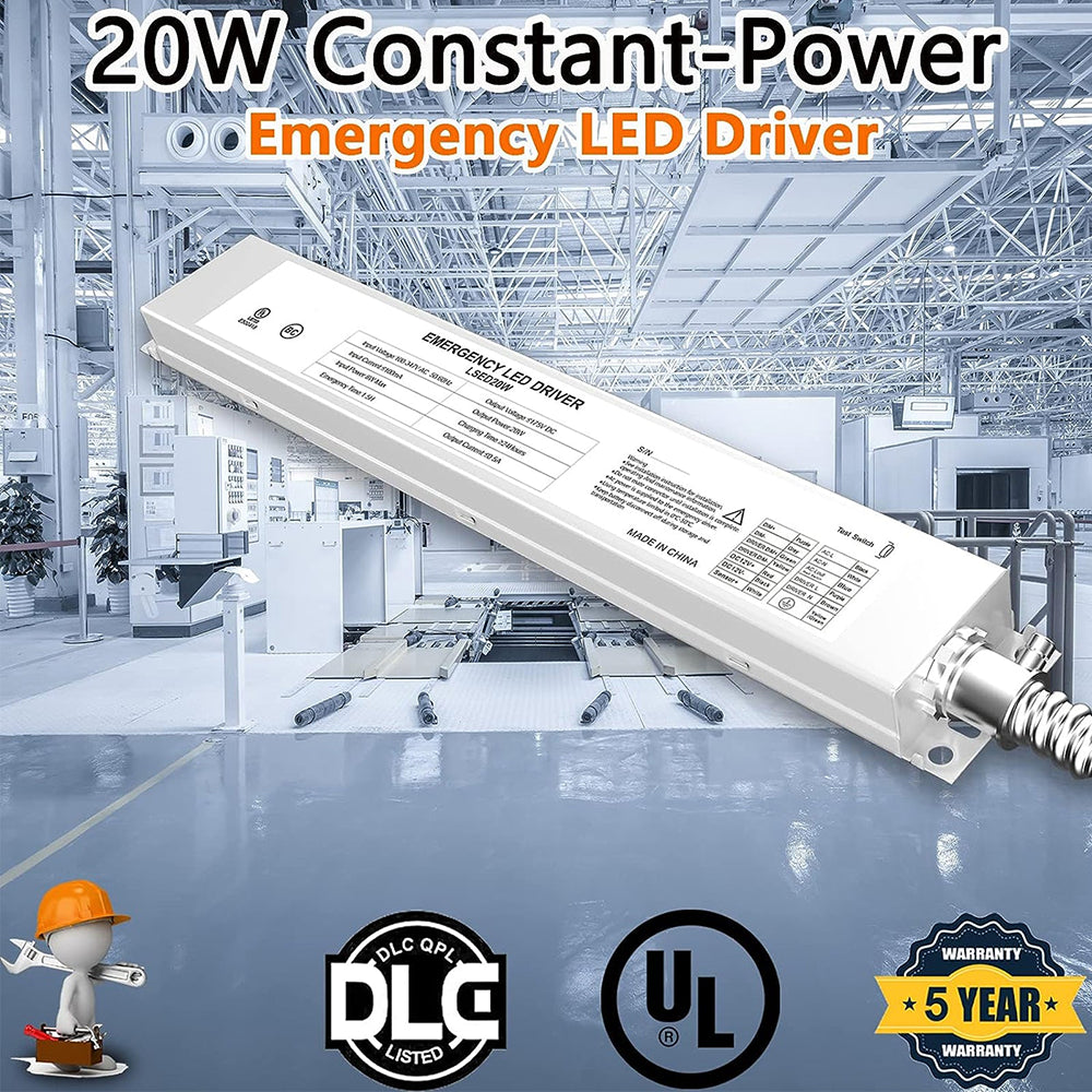 LFD Lighting 20W 120-347VAC LED Light Emergency Backup Battery For LED Troffer
