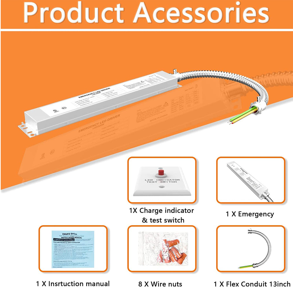 LFD Lighting 20W 120-347VAC LED Light Emergency Backup Battery For LED Panel