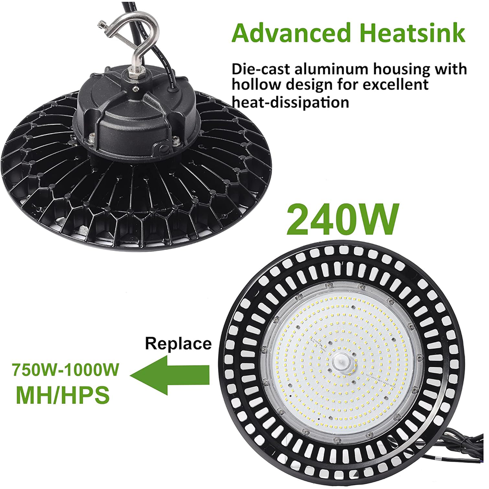 LFD Lighting 240W LED UFO High Bay Light For Workshop