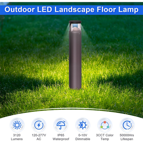 LFD Lighting 24W Bollard Light For 
 Gardens