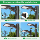 LFD Lighting 300W LED Parking Lot Light For Sideway