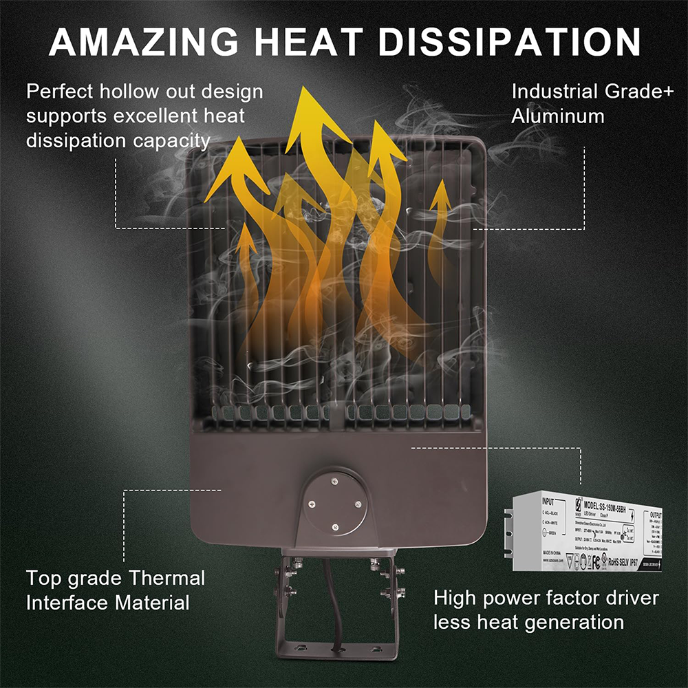 LFD Lighting 300W LED Parking Lot Light For Gymnasium