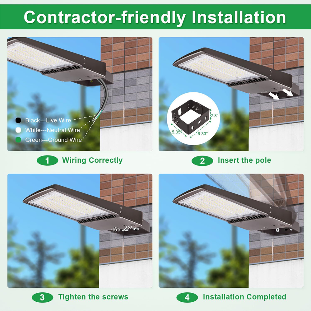LFD Lighting 300W LED Parking Lot Light For Stadium