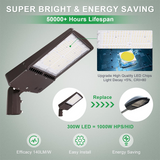 LFD Lighting 300W LED Parking Lot Light For Sideway